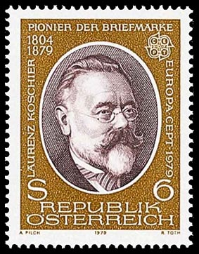 Lovrenc Kosir on Austrian Stamp 1979